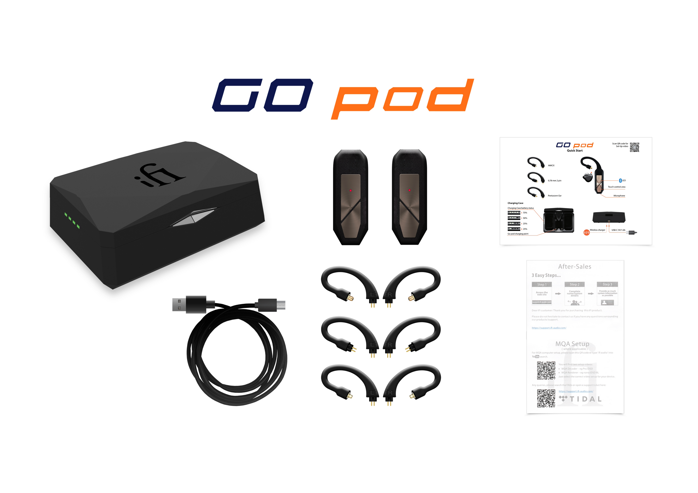 iFi Audio GO Pod – DAC/AMP inalámbrico – Portátil y de alta fidelidad