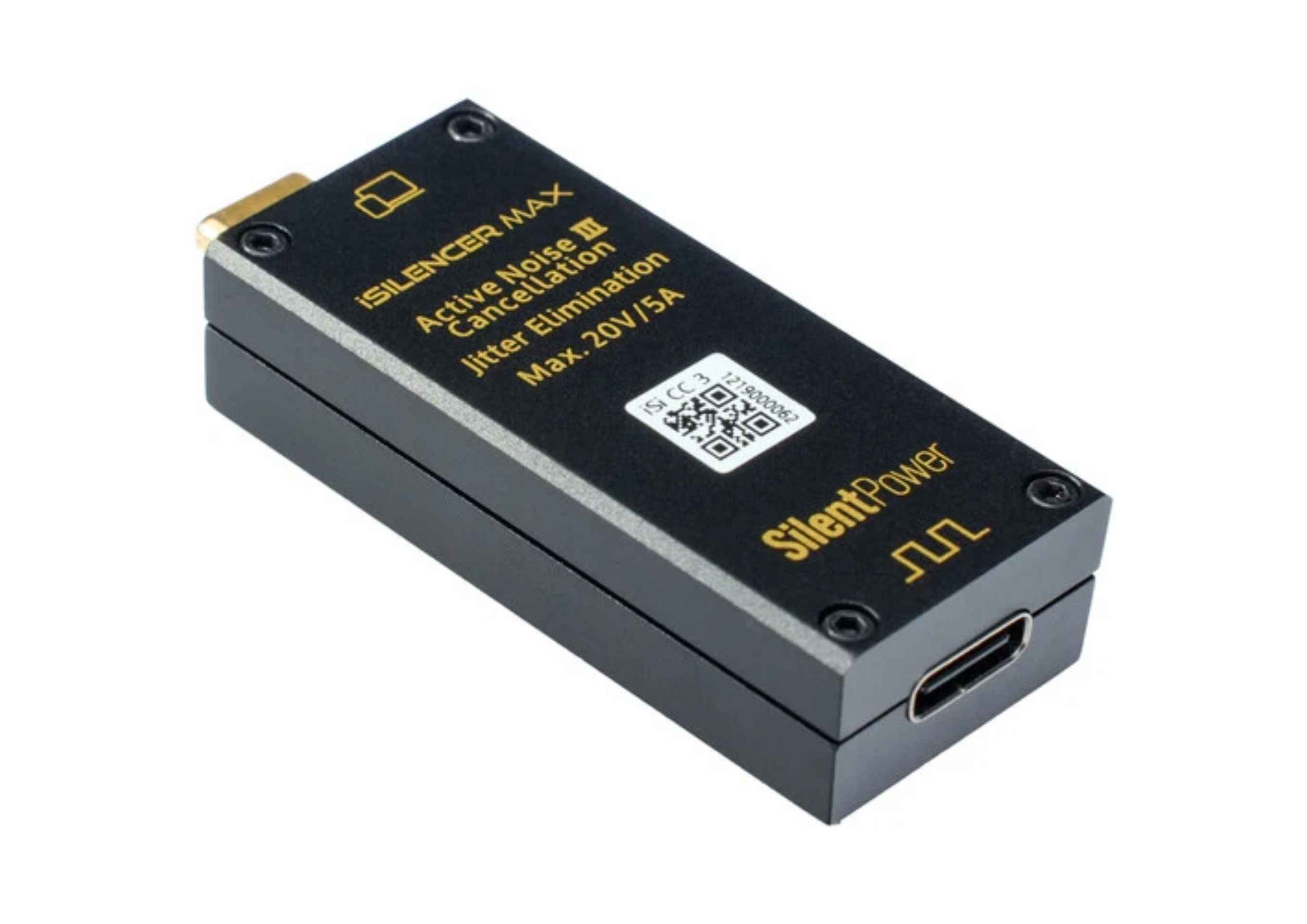 Silent Power iSilencer MAX – Filtro USB – Reducción máxima de ruido y mejora de señal (USB-C)