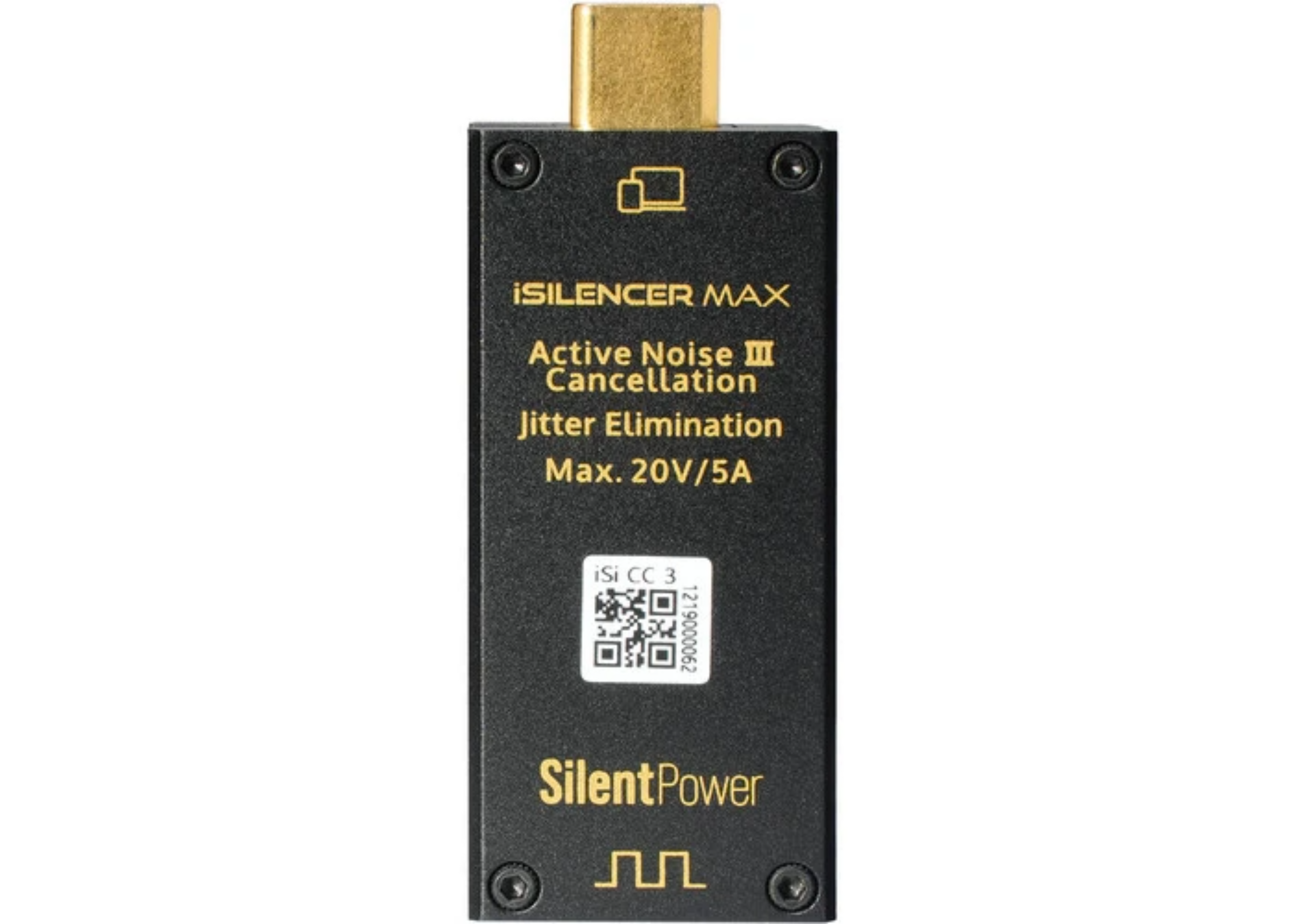 Silent Power iSilencer MAX – Filtro USB – Reducción máxima de ruido y mejora de señal (USB-C)